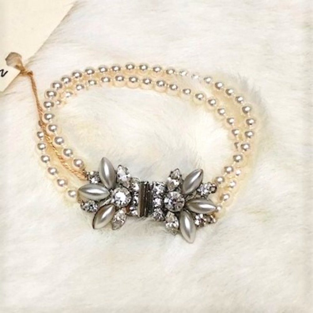 Double Strand Pearl Bracelet by Tiadora